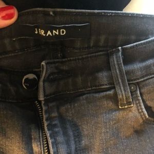JBrand Skinny high rise faded black distressed